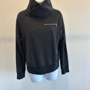 Abercrombie & Fitch Black Cowl Neck Sweatshirt